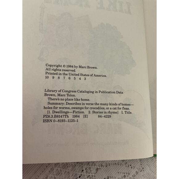 1984 Hardback There’s No Place Like Home By Marc Brown - Picture 3 of 8